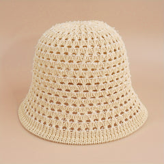 Woolen Plaid Fisherman Hat Autumn Winter All-match Bucket Hat
