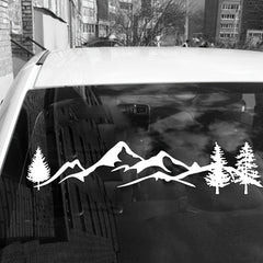 Car Reflective Mountain Flower Decal Vinyl Graphics Kit