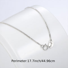 925 Sterling Silver Necklace Chain Minimalist Style