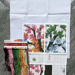 Four Seasons Colorful Tree Cross Stitch Kit 14CT