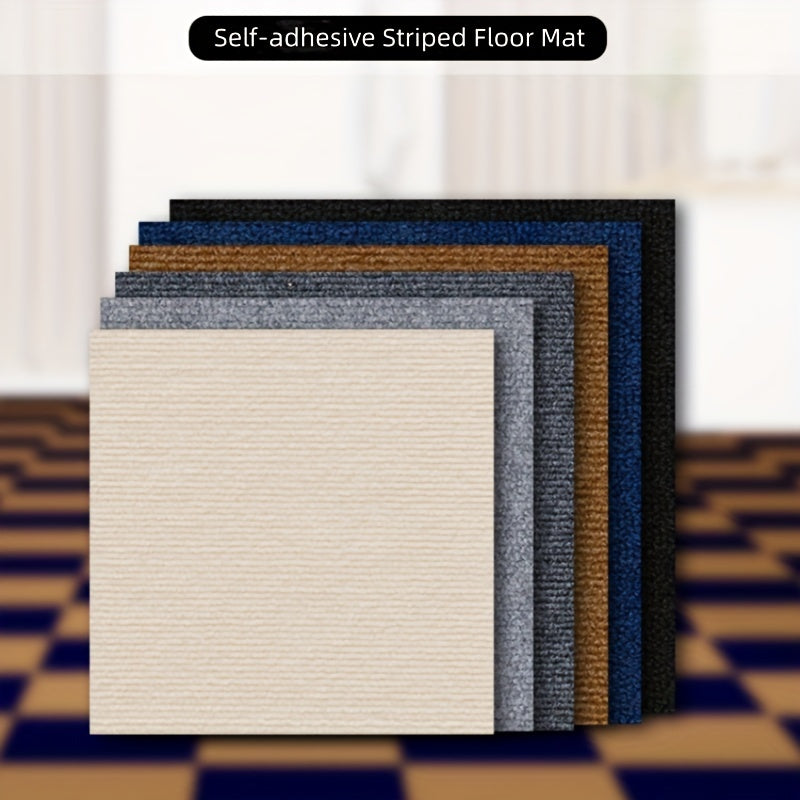10pcs Self Adhesive Tile Carpet - Easy Install, Durable, Non-slip