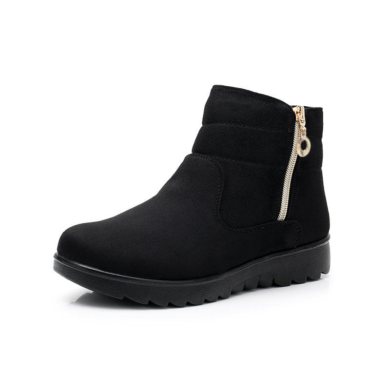 Women's Plush Lined Snow Boots Warm & Cozy Ankle High Non Slip Shoes