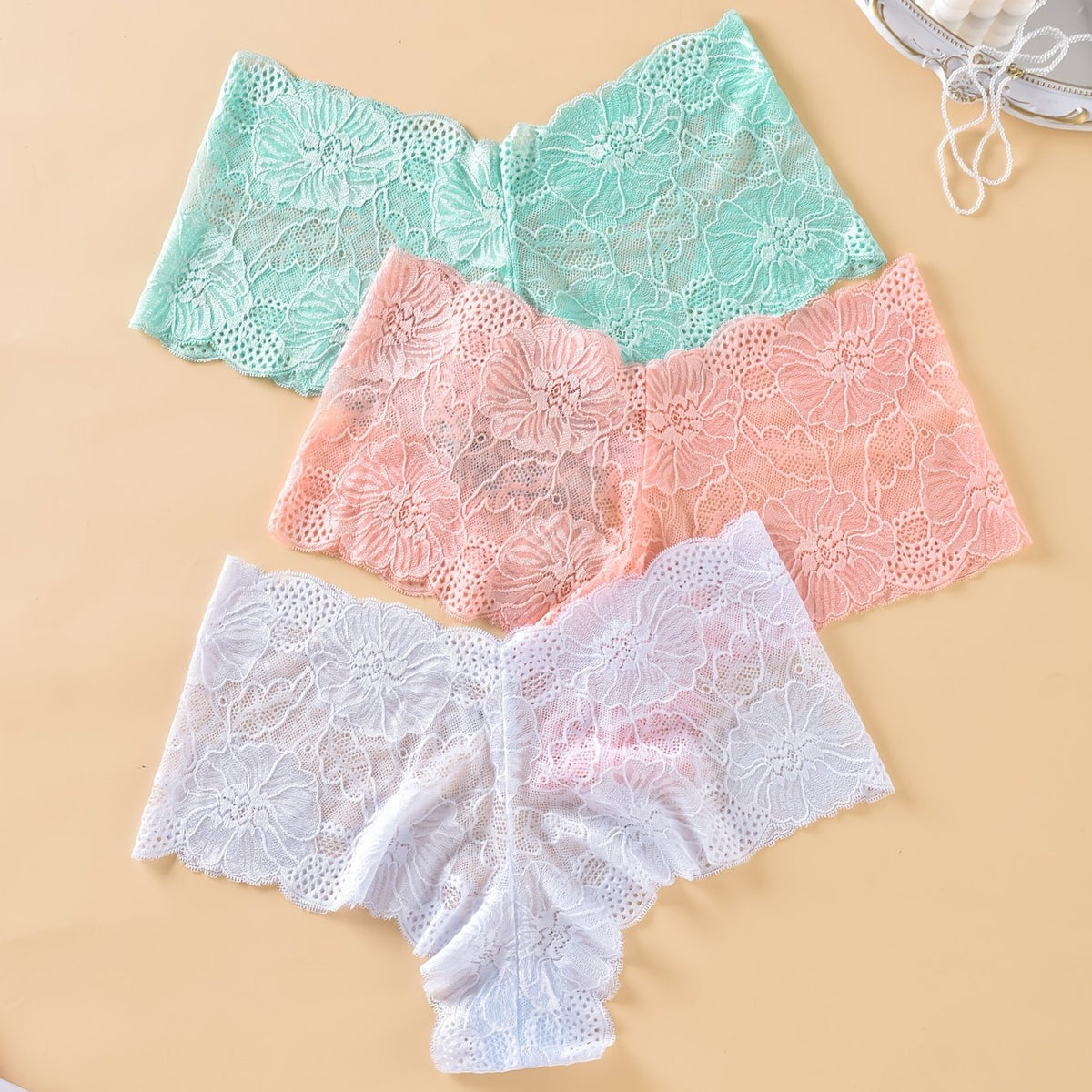  Lace Sexy Panties 3pcs