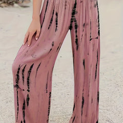  Tie Dye Wide Leg Boho Pants