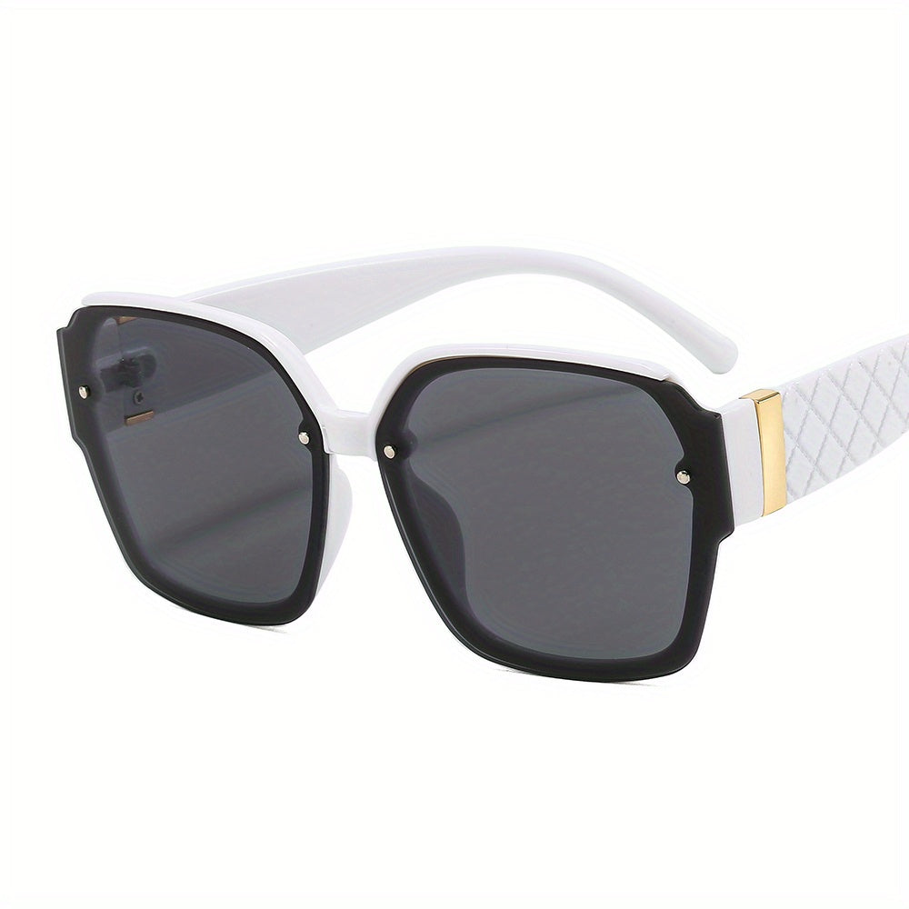 Men's Retro Square Frame Sunglasses UV Resistant