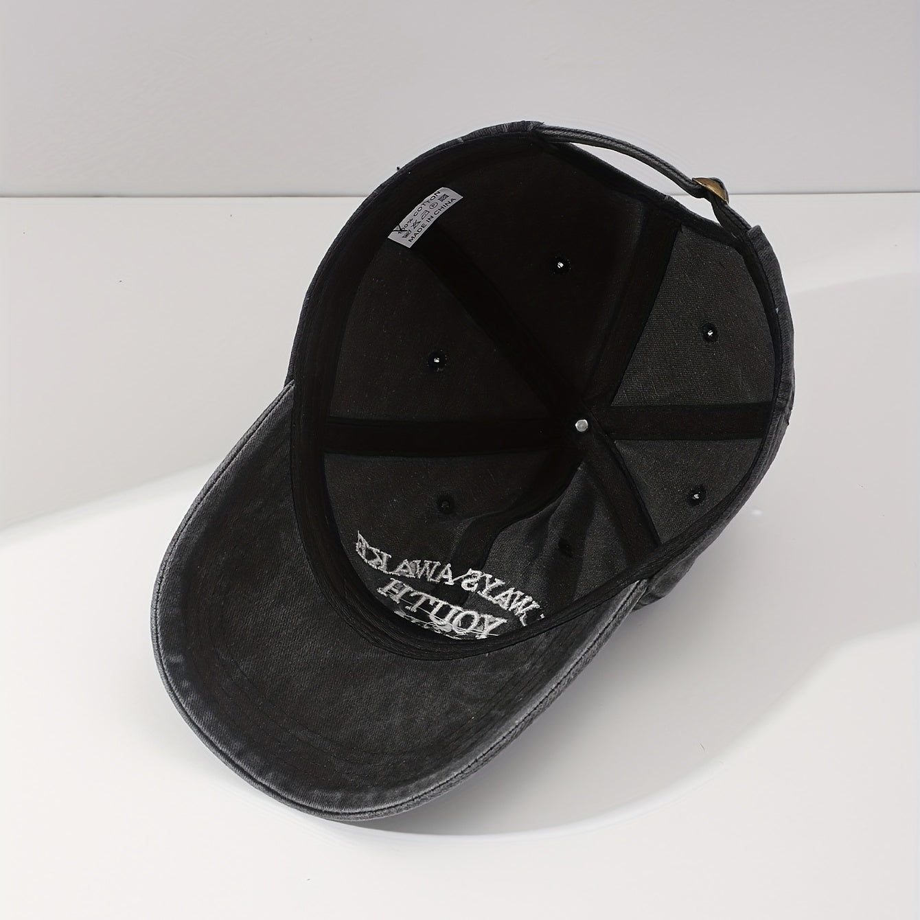 YOUTH Embroidered Baseball Cap Washed Distressed Sunshade Dad Hat