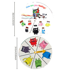 Colorful Monster Puppet Book & Turntable Toy