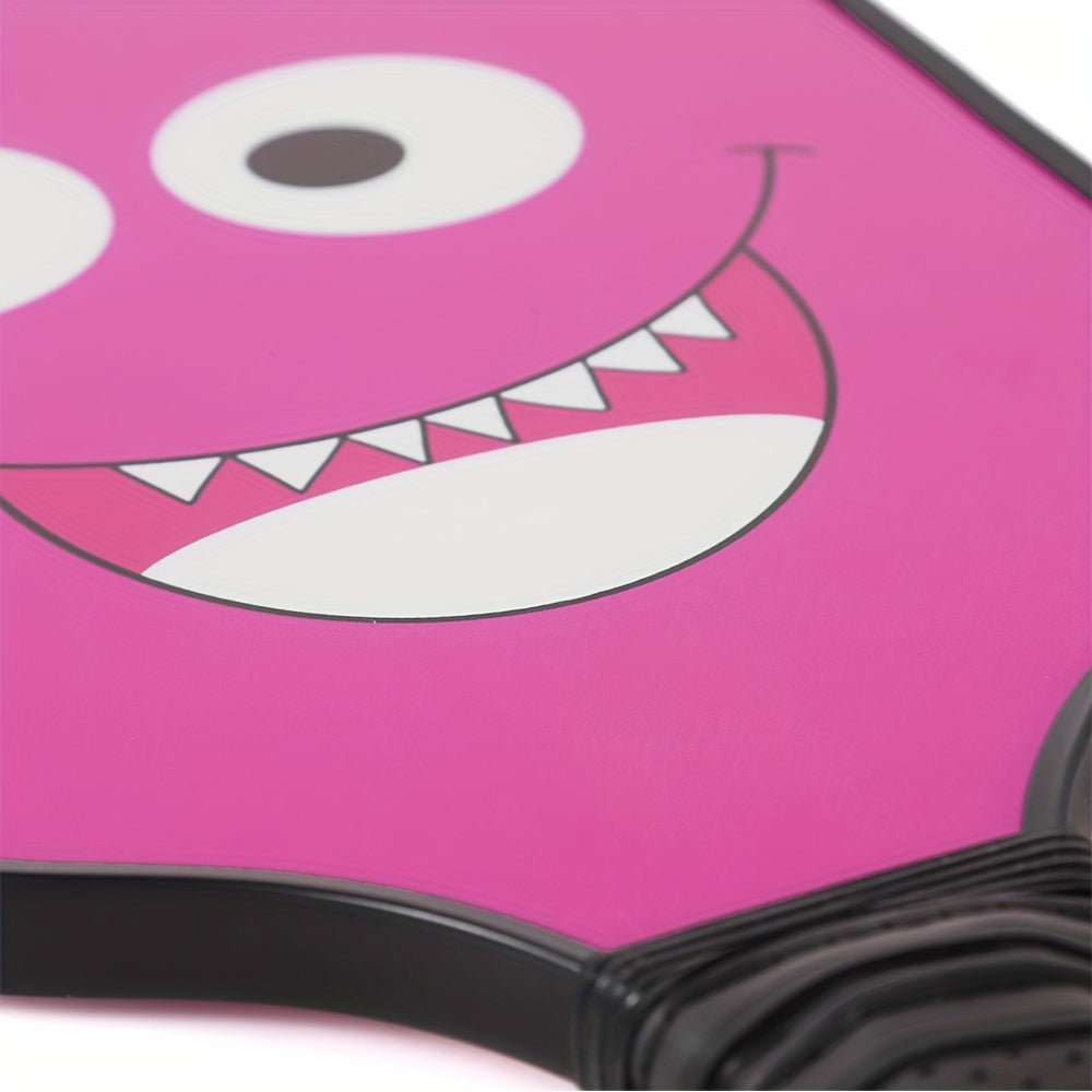 Smiling Face Pickleball Racket Carbon Fiber Set