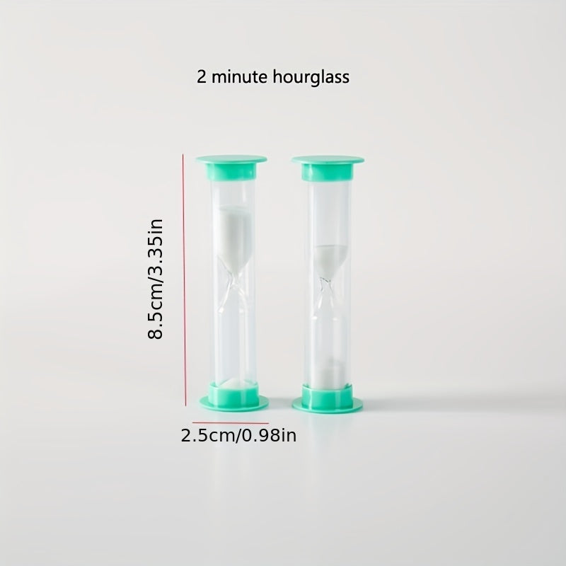 Cartoon Hourglass Timer 1-2 Minutes Anti-fall Learning Creative Ornaments