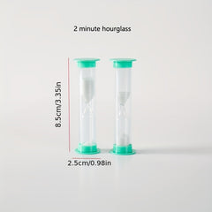 Cartoon Hourglass Timer 1-2 Minutes Anti-fall Learning Creative Ornaments