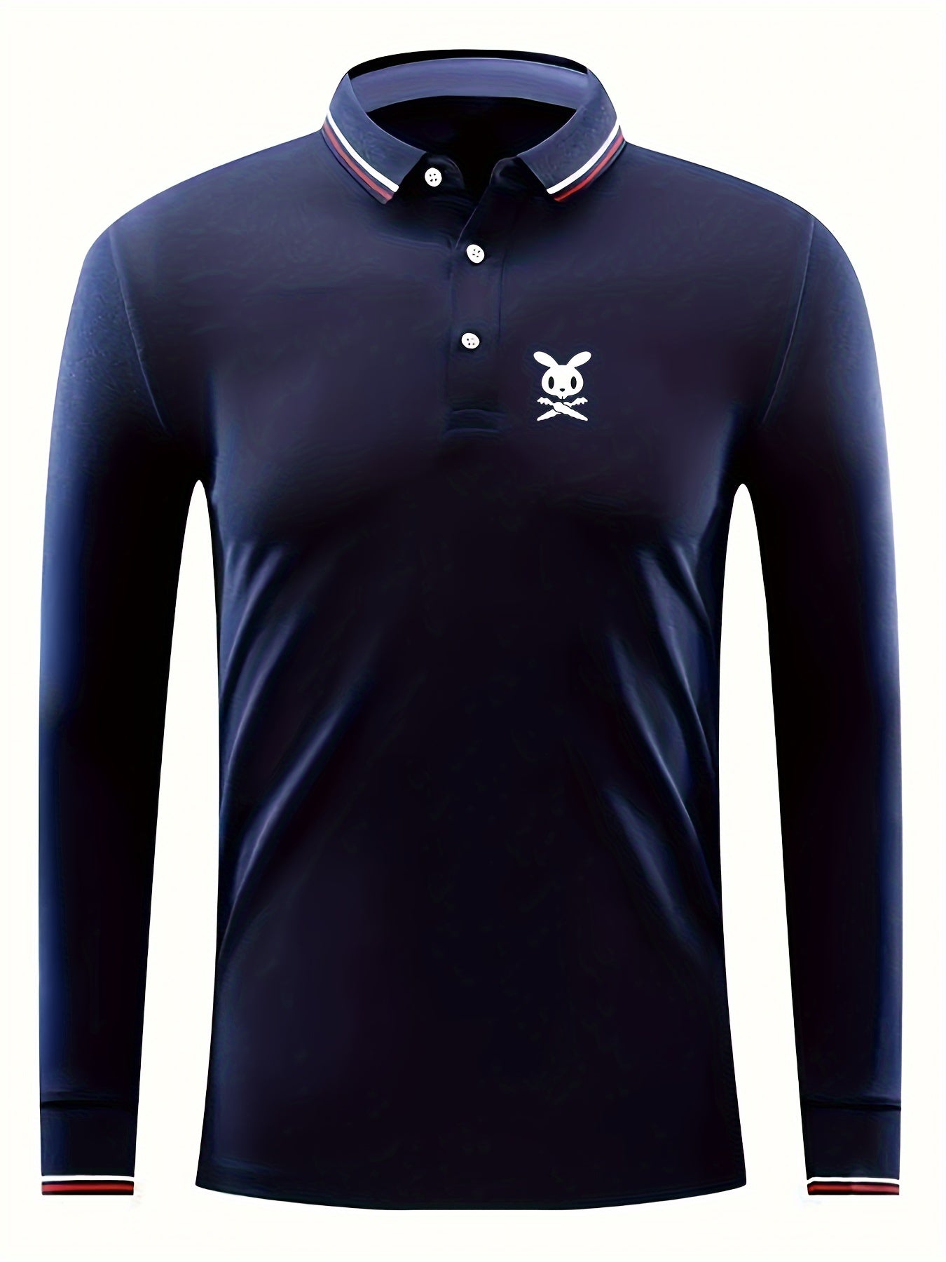 Men's Rabbit Carrot Pattern Lapel Sports Shirt Top