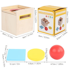 Wooden Educational Toy Colorful Shape Sorting Blocks
