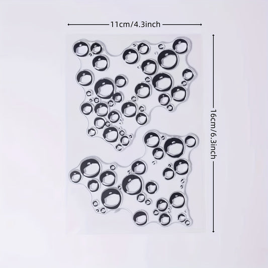 Bubble Art Pattern Clear Stamp for Card Making
