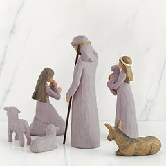 Nativity Resin Figurine Set Hand painted Nativity Figure Gift Decoration