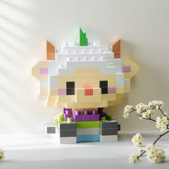 Goat Animal Cartoon Building Block Home Decor Educational Toy