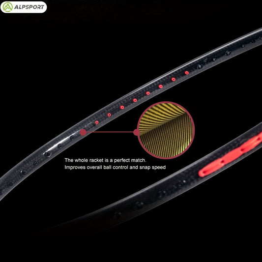 2pcs Full Carbon Strung Badminton Racket For Training