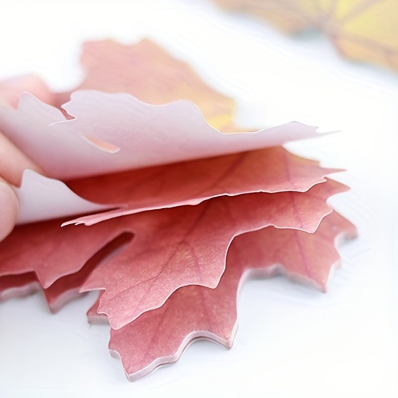 Maple Leaf Sticky Note 25 Sheets Office Student Simulation Leaf Sticky Note