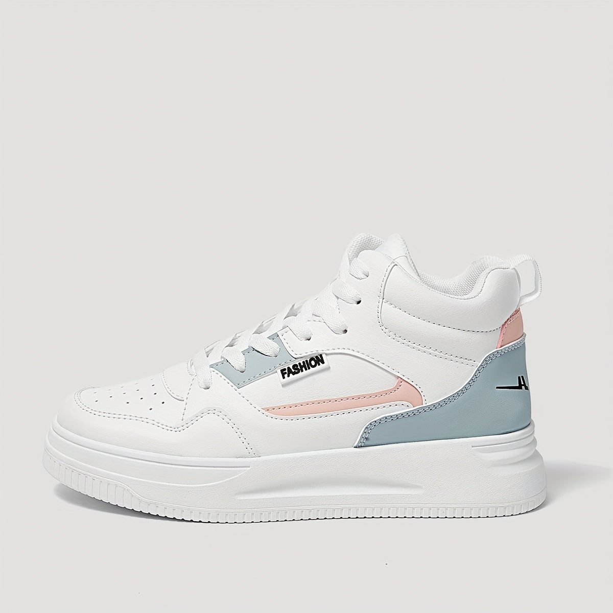 Colorblock Platform Skate Shoes High Top Sneakers