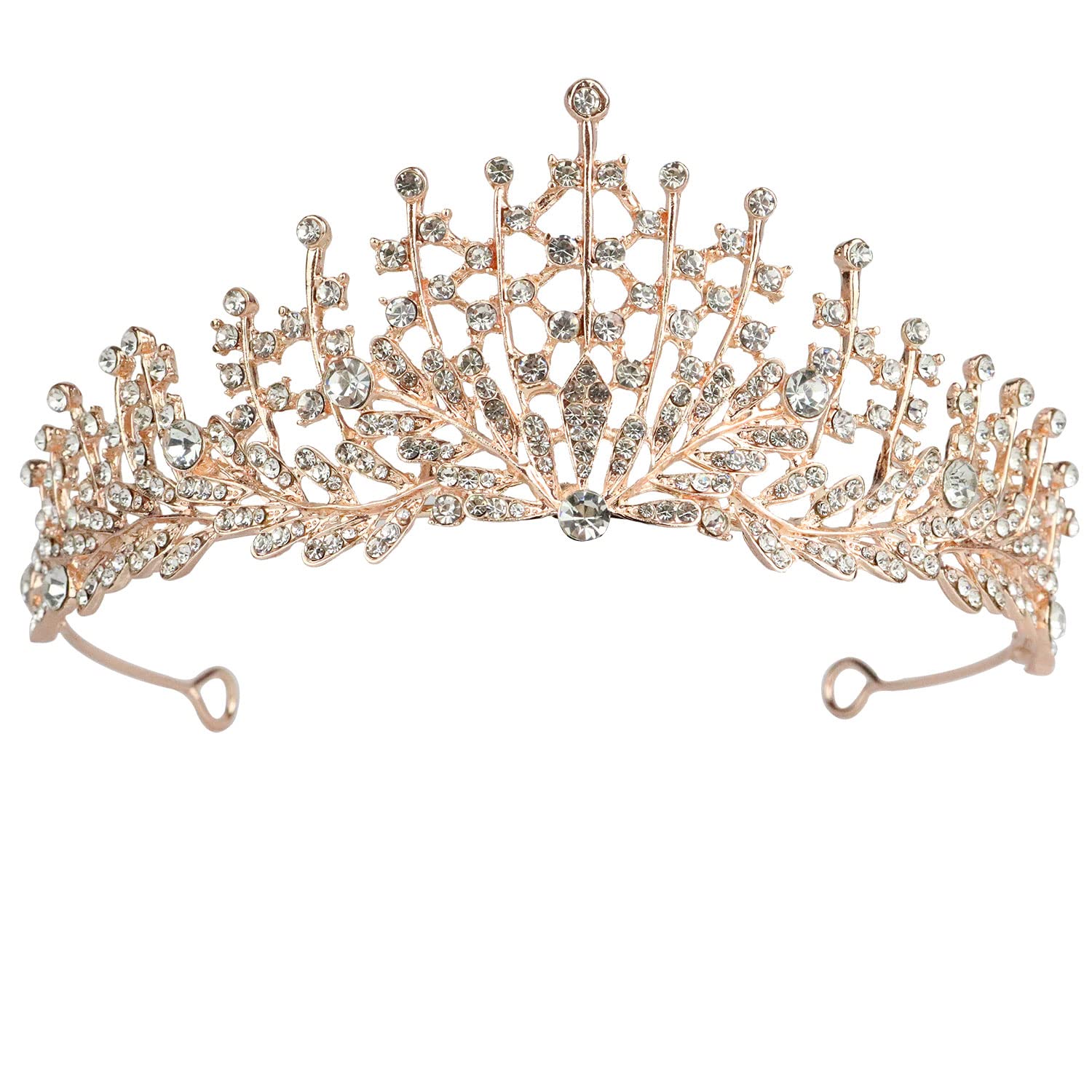 Baroque Crystal Queen Crowns Tiaras Princess Hair Accessories