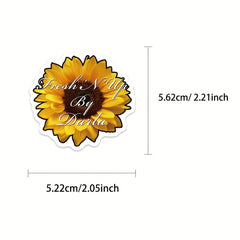 50pcs Cute Sunflower Stickers for Phone Notebook Water Cup