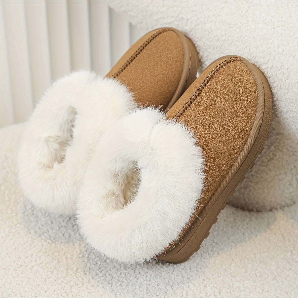 Girl's Snow Boots Warm Fleece Cozy Non slip Ankle Boots
