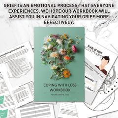Grief Healing Workbook for Adults Coping with Loss - Guided Journaling