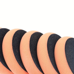 Car Beauty Waxing Sponge Set with Handle Round Polishing Brush