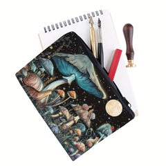 Mushroom Moon Square Makeup Bag Zipper Clutch Handbag