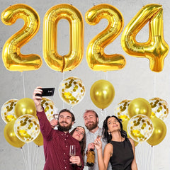 20pcs Golden Year Theme Party Balloon Decoration Set