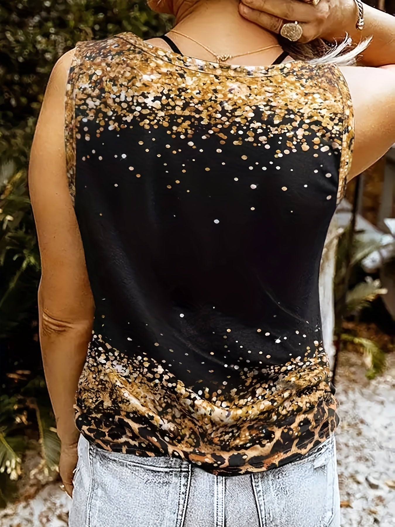 Sleeveless Letter Print Tank Top for Summer