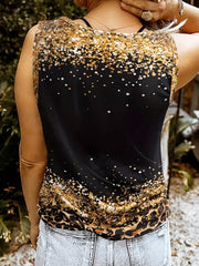 Sleeveless Letter Print Tank Top for Summer