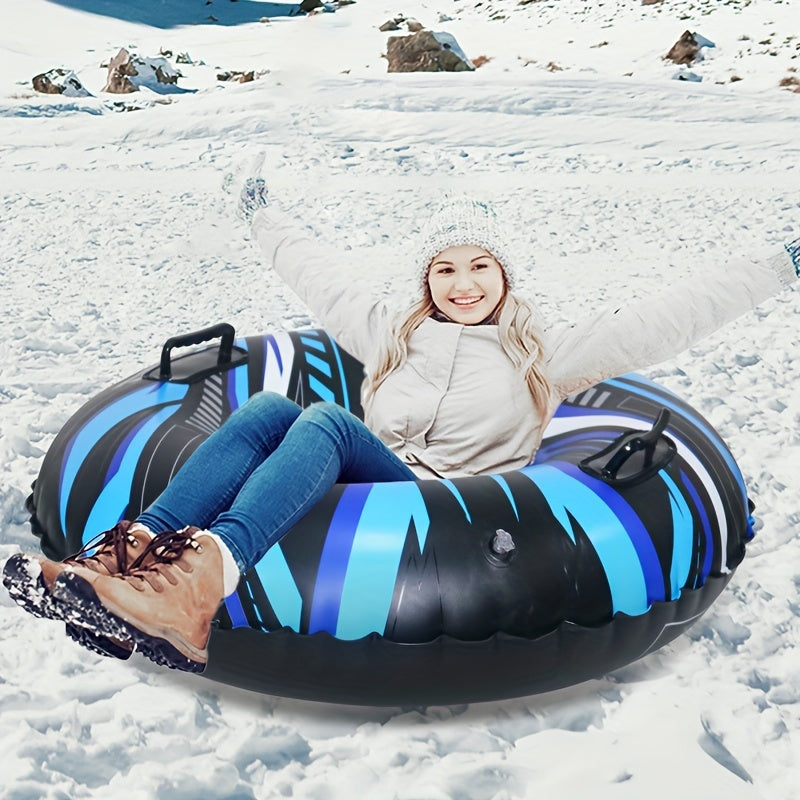 1pc Inflatable Skiing Ring Winter Outdoor Inflatable Skiing Cushion