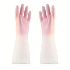 Stylish Gradient Latex Gloves for Home Cleaning
