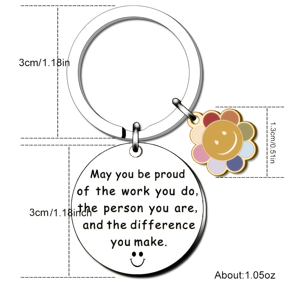 Inspirational Words Print Keychain - Gift Idea