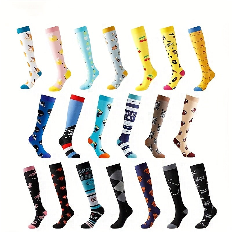 Compression Calf Socks Breathable Knee High Socks for Women