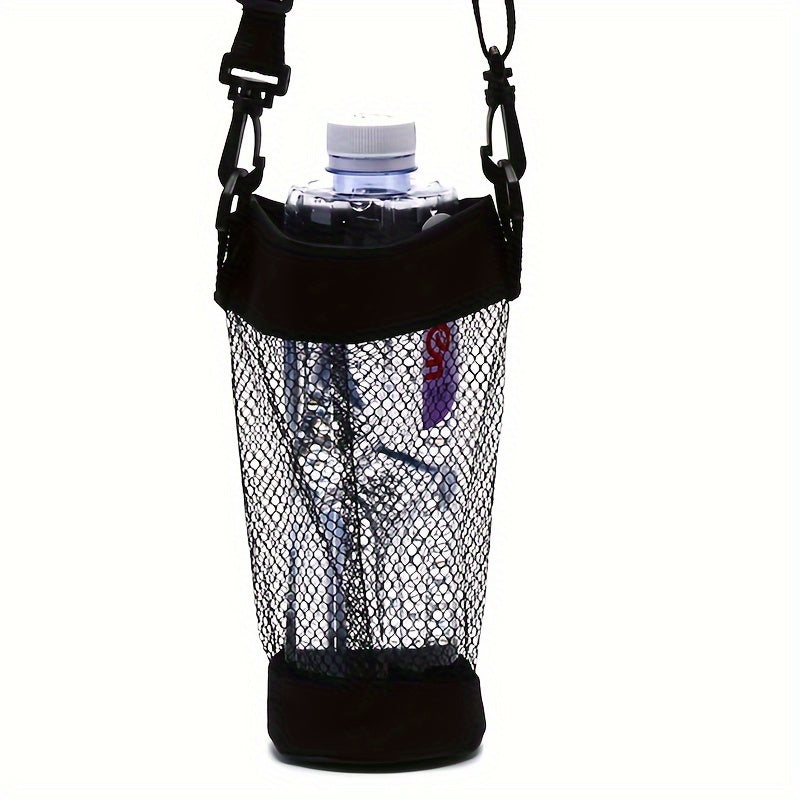 Mesh Bag Holder Tumbler Cup with Shoulder Strap