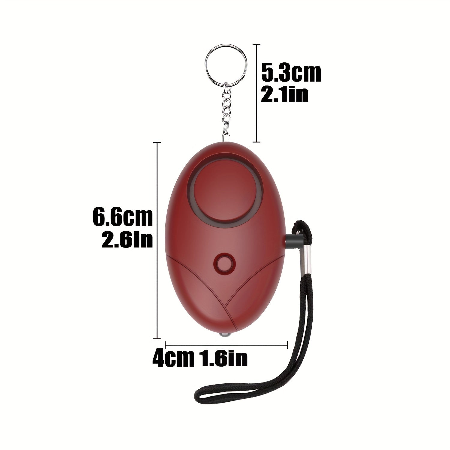 130DB Personal Alarm Keychain With LED Lights