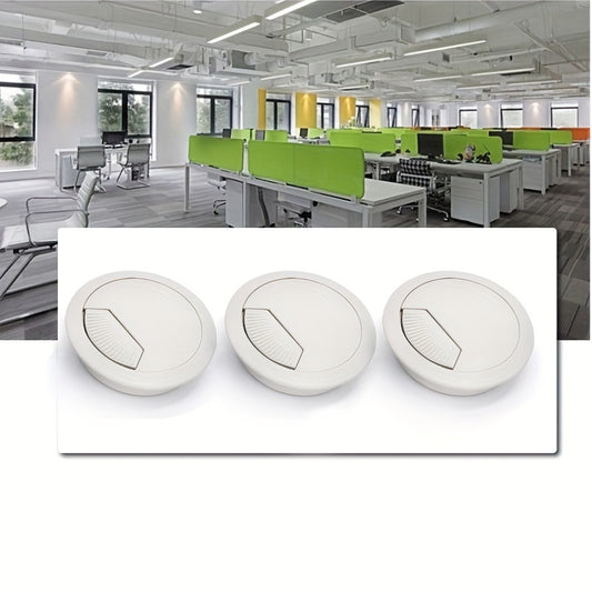 4pcs Table Cable Organizer Desk Cable Grommet Wire Hole Cover Line Outlet Port