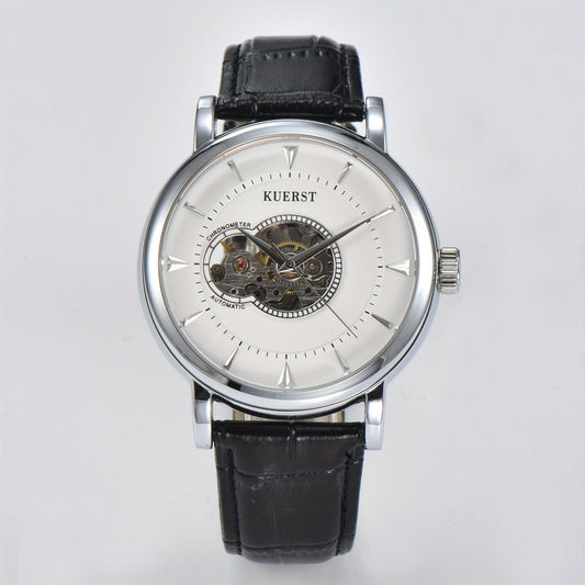 KUERST Teenager Watch Automatic Mechanical Hollow Waterproof Watch