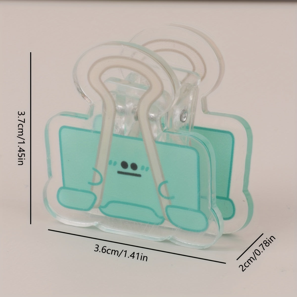 Acrylic Funny Expression Clipboard Long Tail Clip