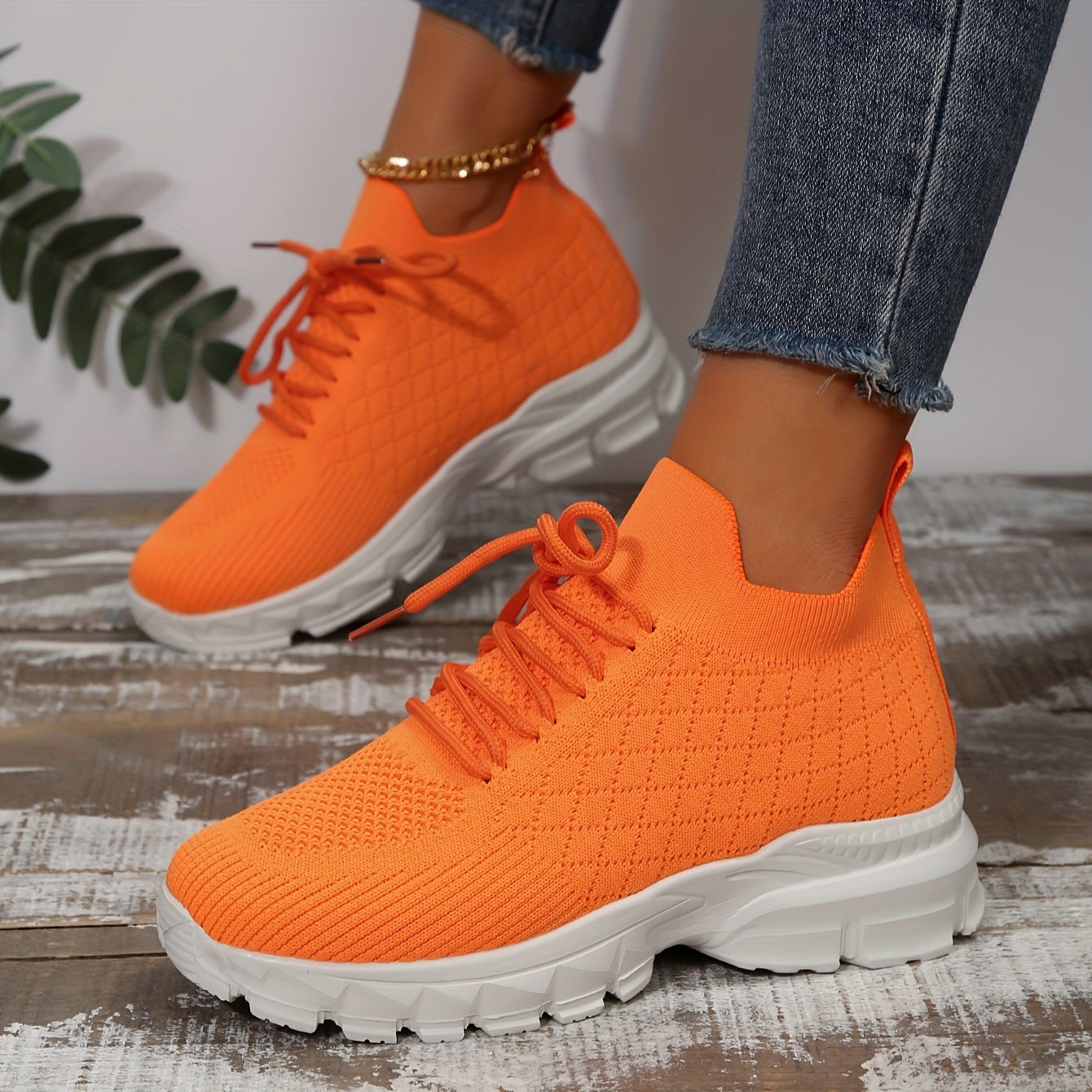 Women's Anti Slip Road Running Shoes Breathable Non slip Sneakers
