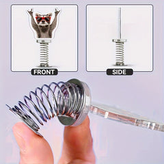 Acrylic Desk Fidget Rockin' Raccoon - Relaxing Office Fun