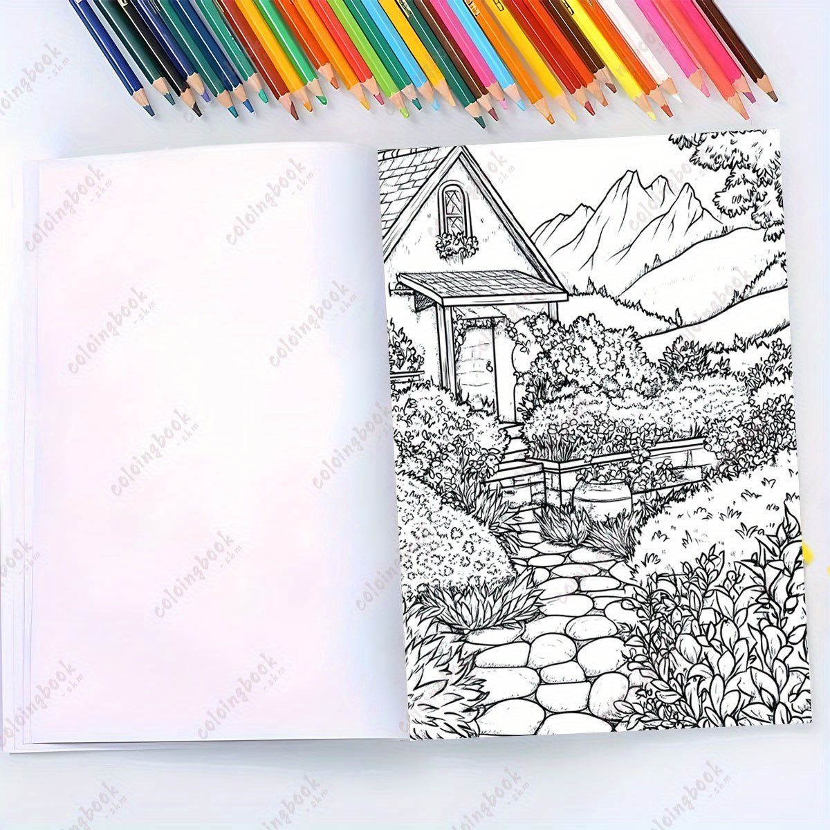 HUGGE & HUE Drawing Coloring Book for Adults