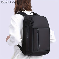BANGE Business Travel Backpack USB Charging Waterproof Commuter Backpack