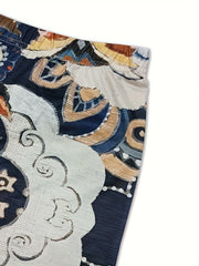  Tribal & Owl Print Elastic High Rise Skinny Pants