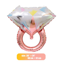 2 Pcs Artificial Diamond Balloon for Party Wedding Birthday Bridal Graduation