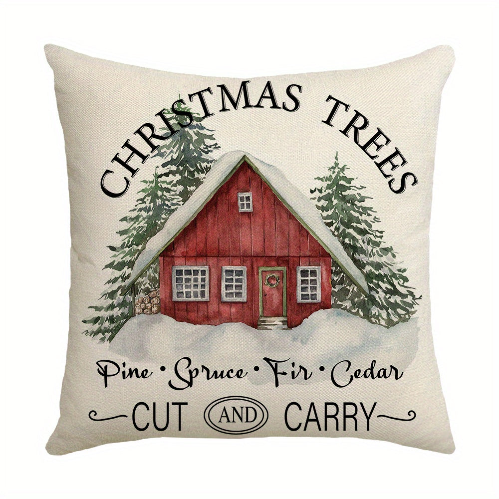 1pc Reindeer Christmas Pillow Case - Holiday Decor