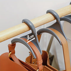 Space Saving Closet Hanger for Wallets & Handbags