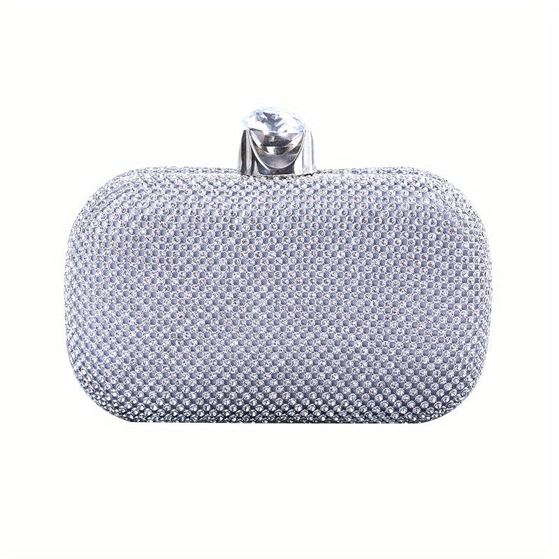 Glitter Rhinestone Clutch Purse Handbag for Prom