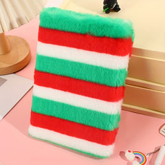 A5 Plush Rainbow Grid Journal - Colorful Dopamine Inspired Journal